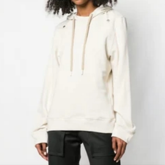 Zilver Jackets & Blazers - Zilver 100% Organic cotton creme Unisex Hoodie size small. Made in UK